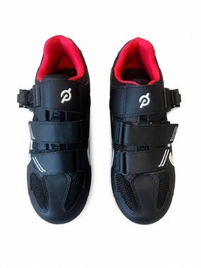 Excellent Peloton Cycling Shoes Black Red Women’s EU 38 Indoor Spin Bike Shoes